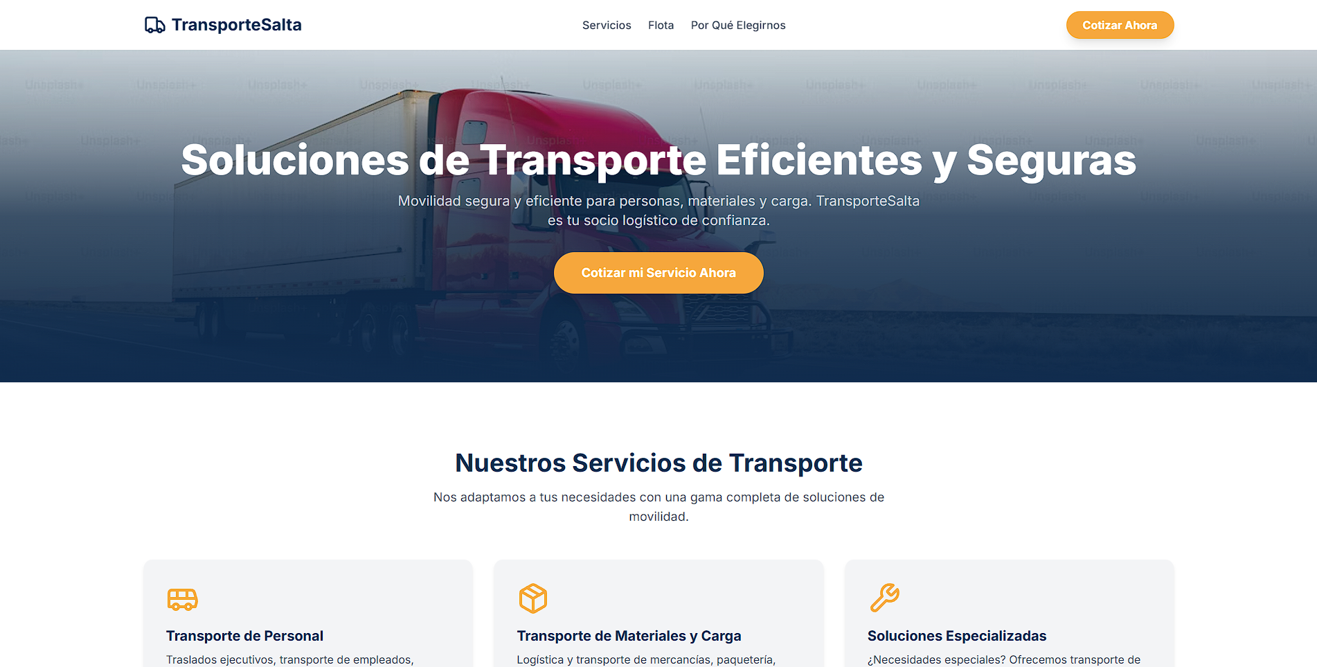 Soluciones de Transporte